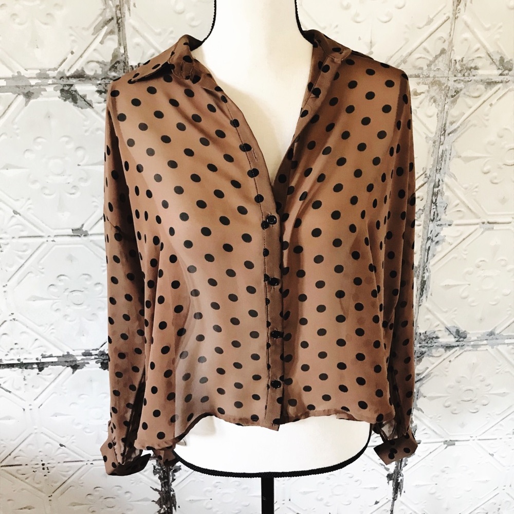 🛍✨5 for $25 - Elodie polka dot blouse